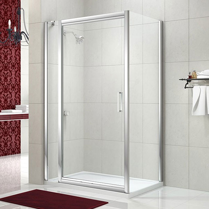 Merlyn 8 Series 900mm Infold Shower Door With 1 Inline Panel