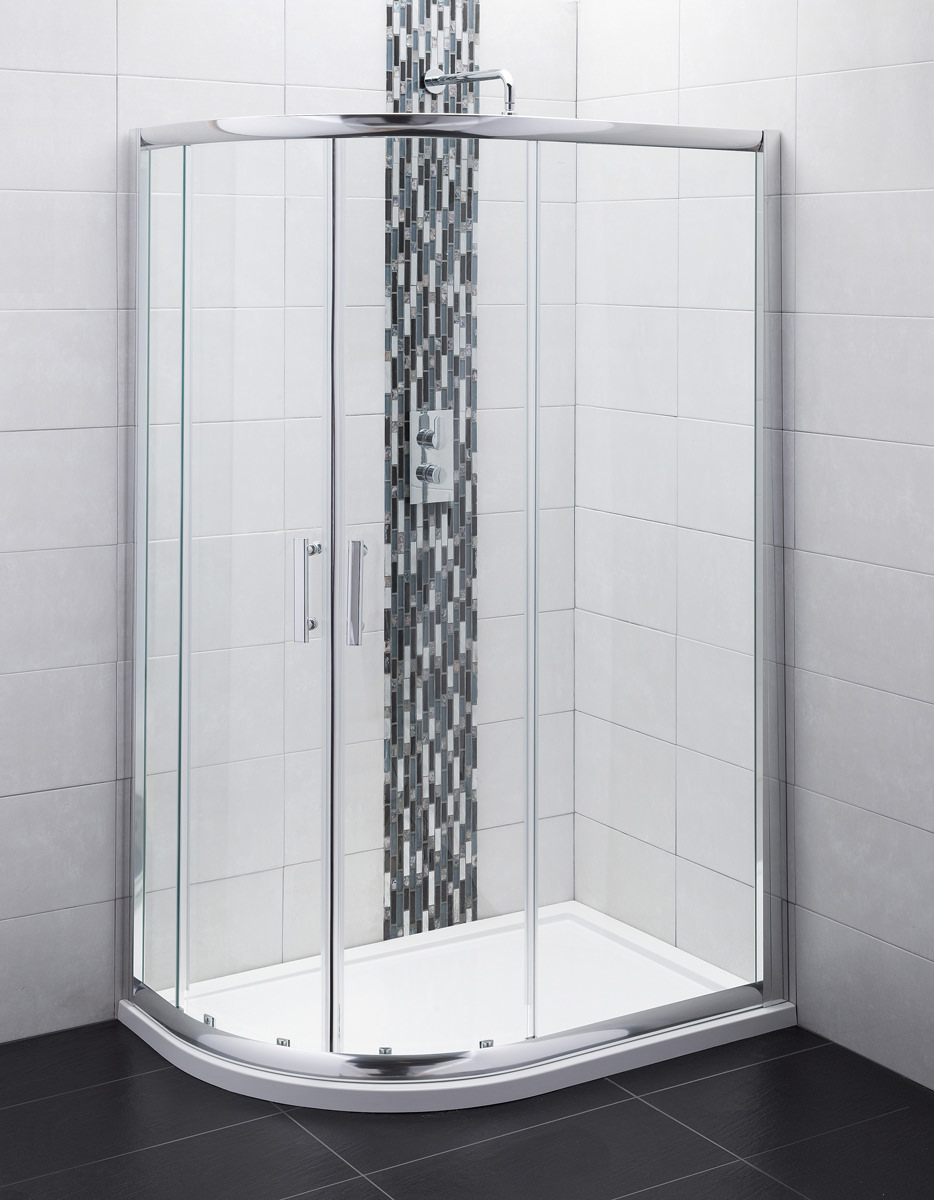 Beo Offset Quadrant Shower Enclosure 1200 x 900mm AQU129