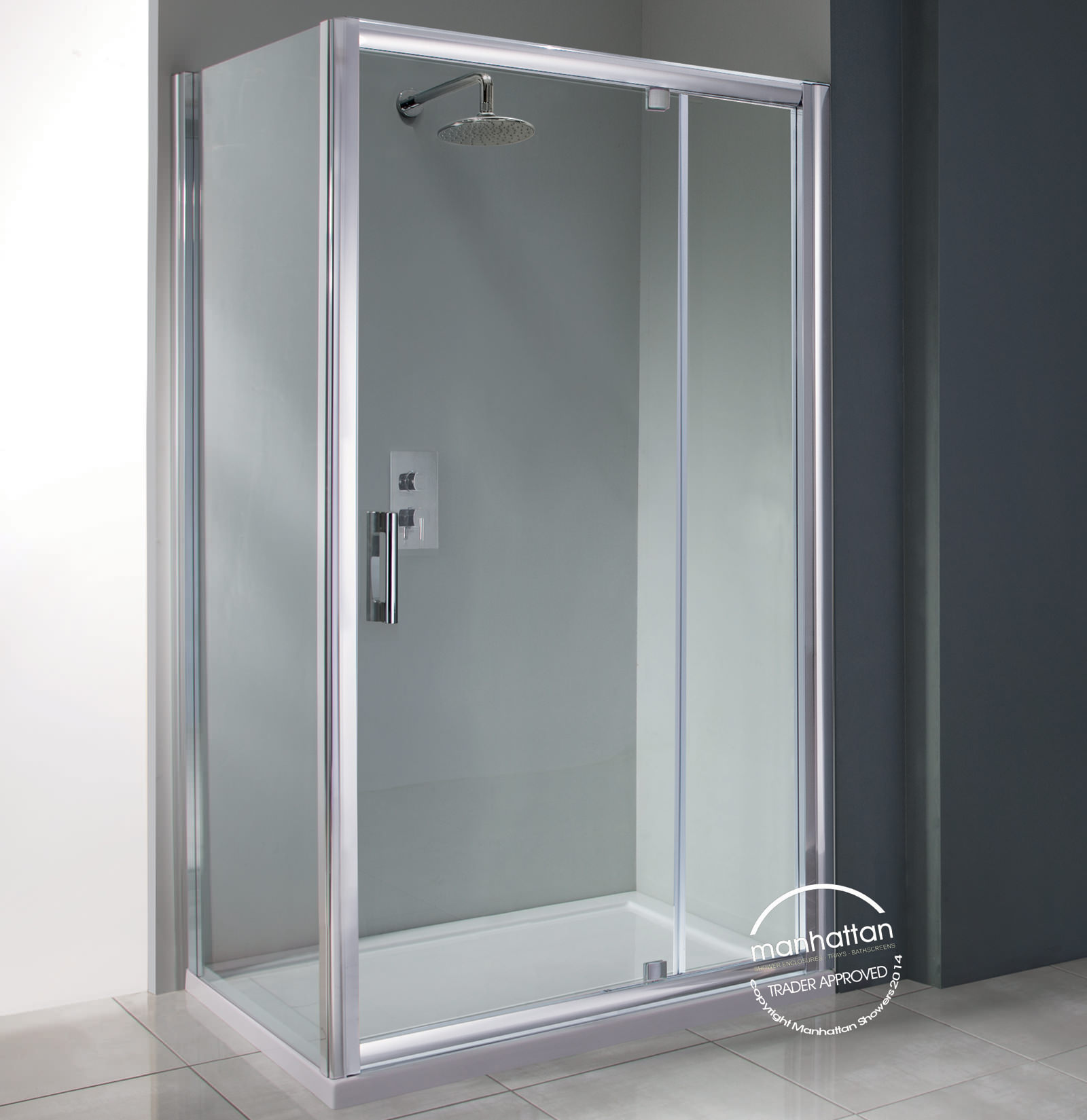 Manhattan 6 Pivot Shower Door 1200mm