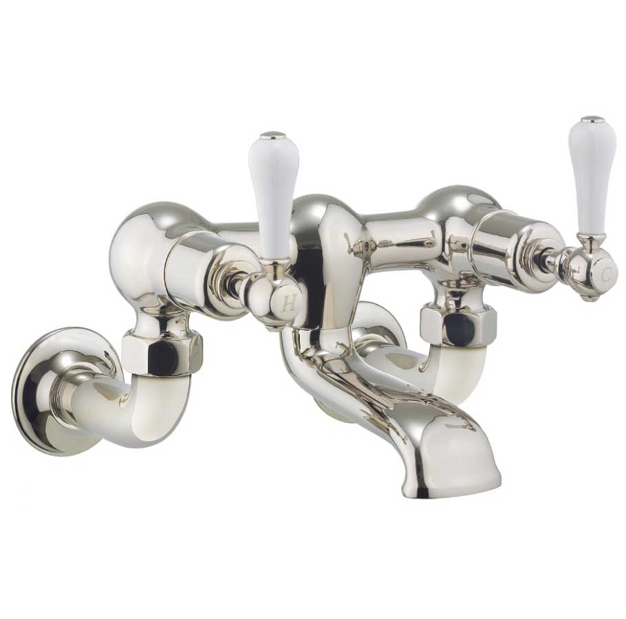 ... of Crosswater Belgravia Lever Nickel Bath Filler Tap With Wall Unions