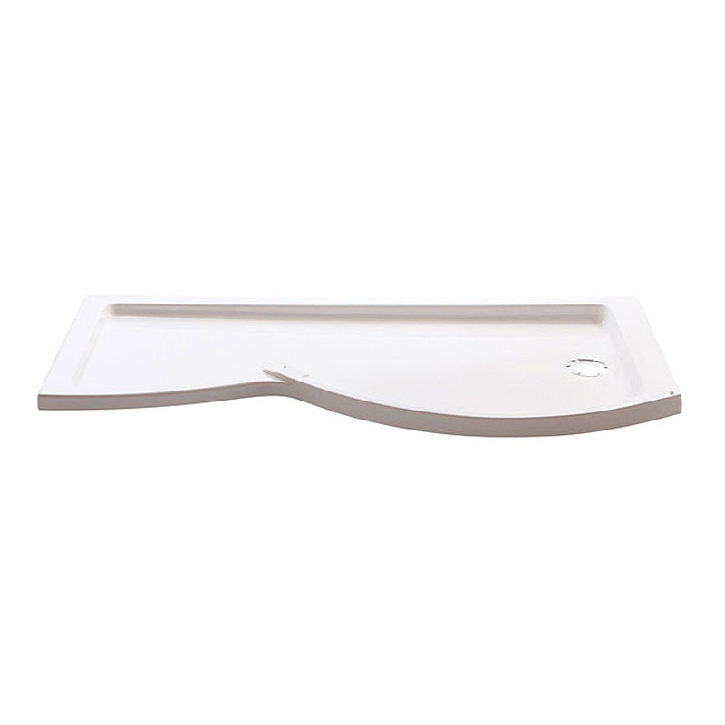 Mira Flight RH Walk In Shower Tray 1400 x 800mm White