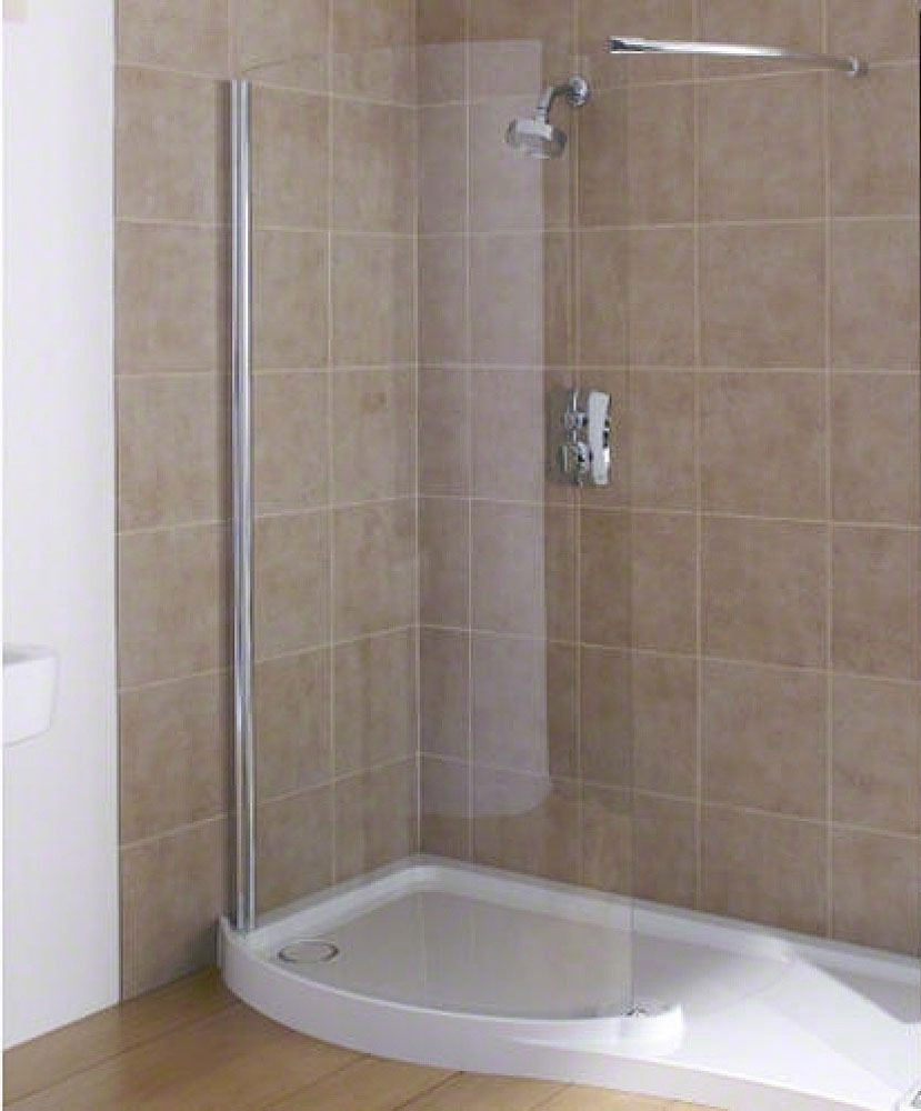 Mira Flight RH Walk In Shower Tray 1400 x 800mm White