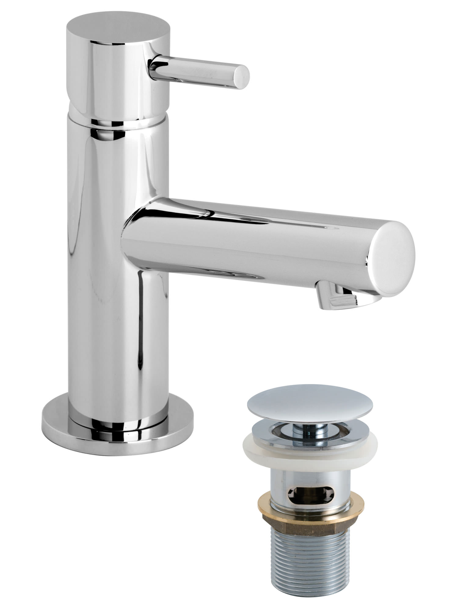 Vado Zoo Mini Mono Basin Mixer Tap With ClicClac Waste ZOO100M/CCC/P