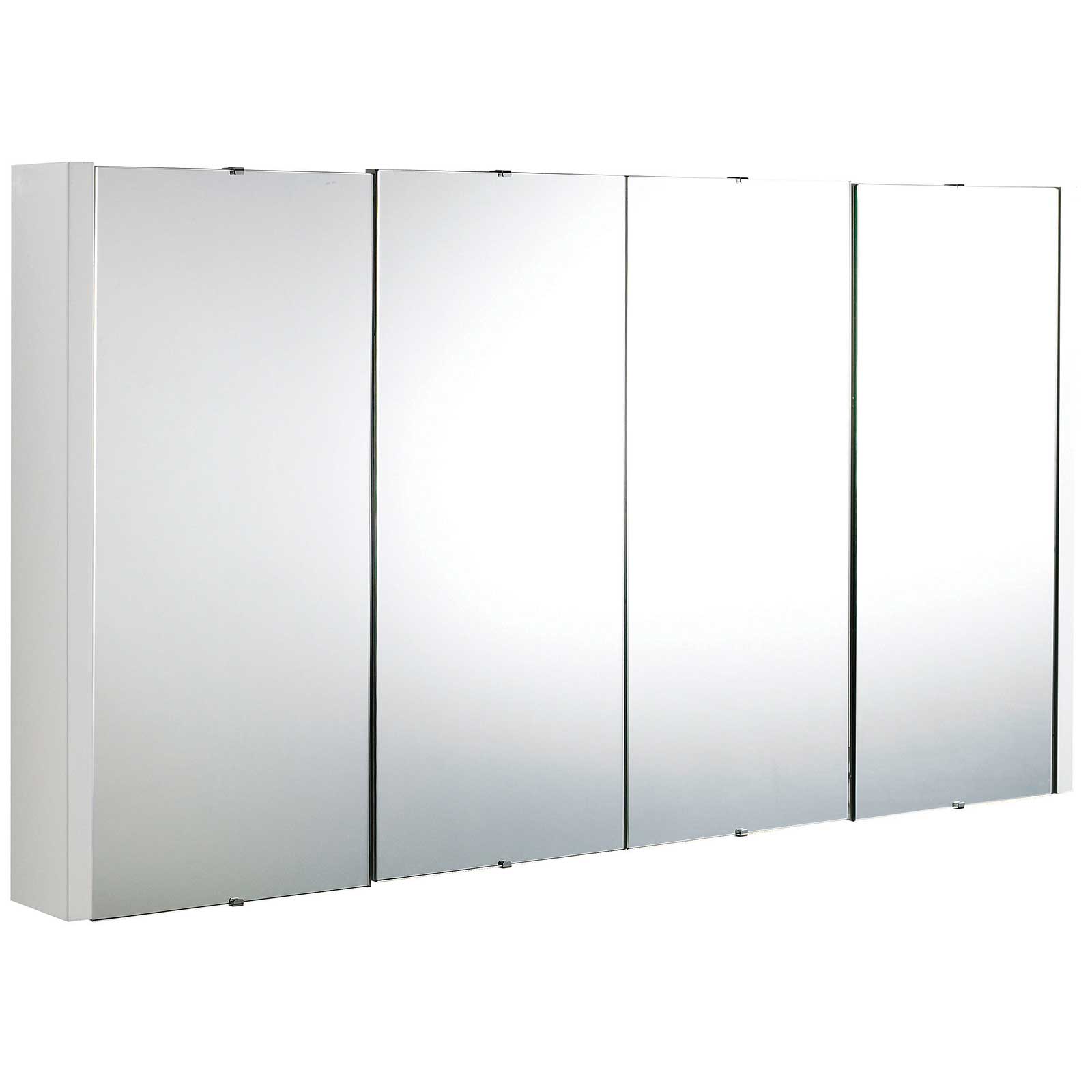 Lauren Lux High Gloss White 4 Door Mirror 1200mm LUXMW1200
