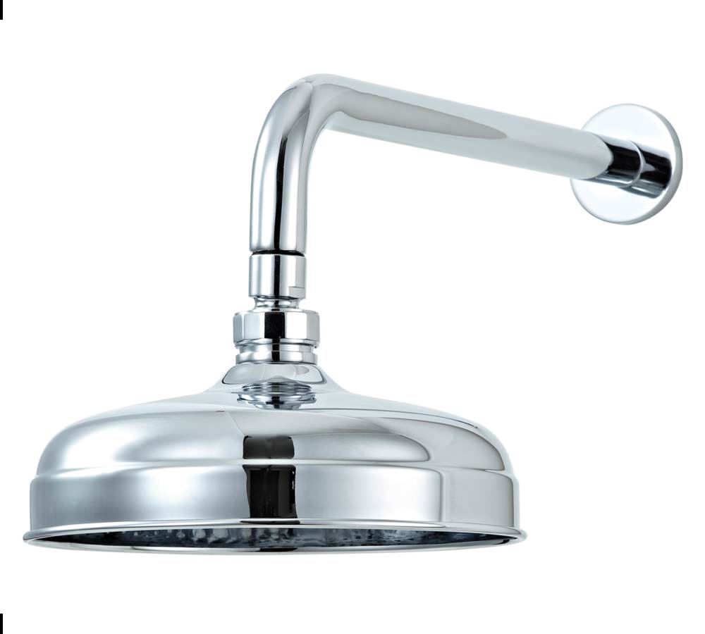 Phoenix 200mm Traditional Shower Head And Wall Arm SH035