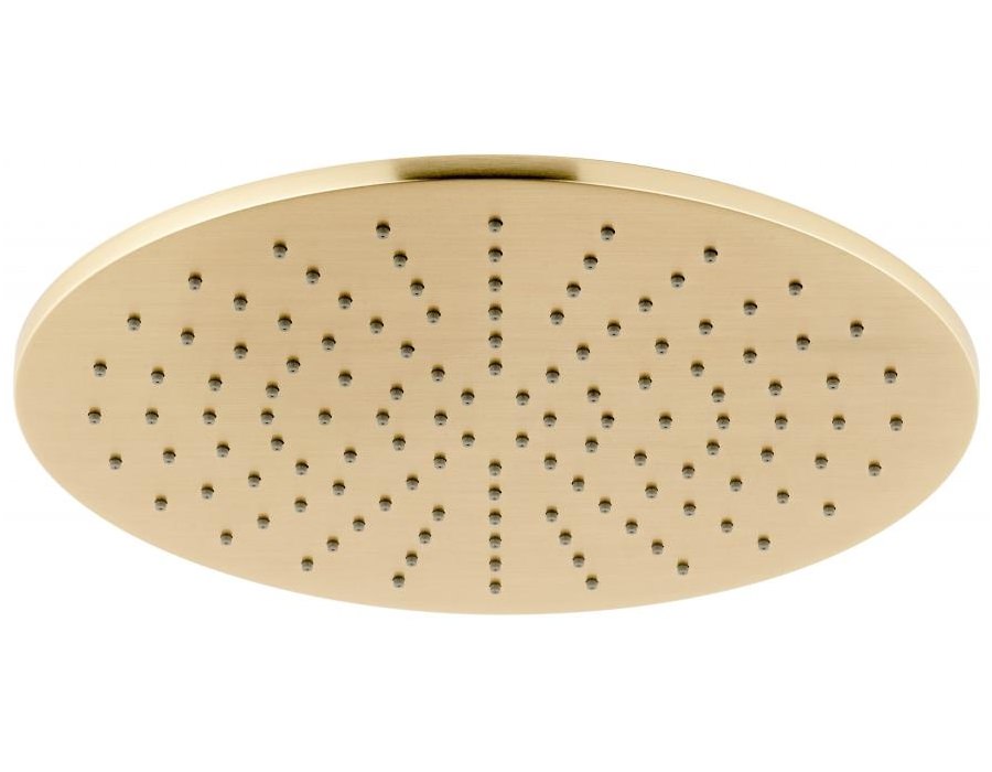 Vado Individual Brushed Gold Single Function Round Shower Head 