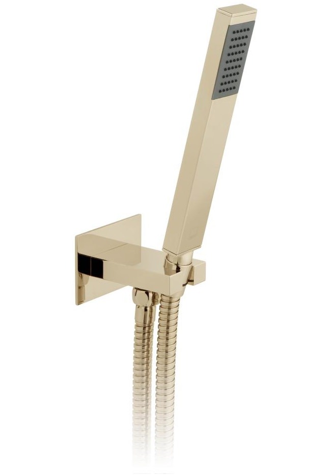 Vado Instinct Polished Gold Mini Shower Kit With Integrated Outlet