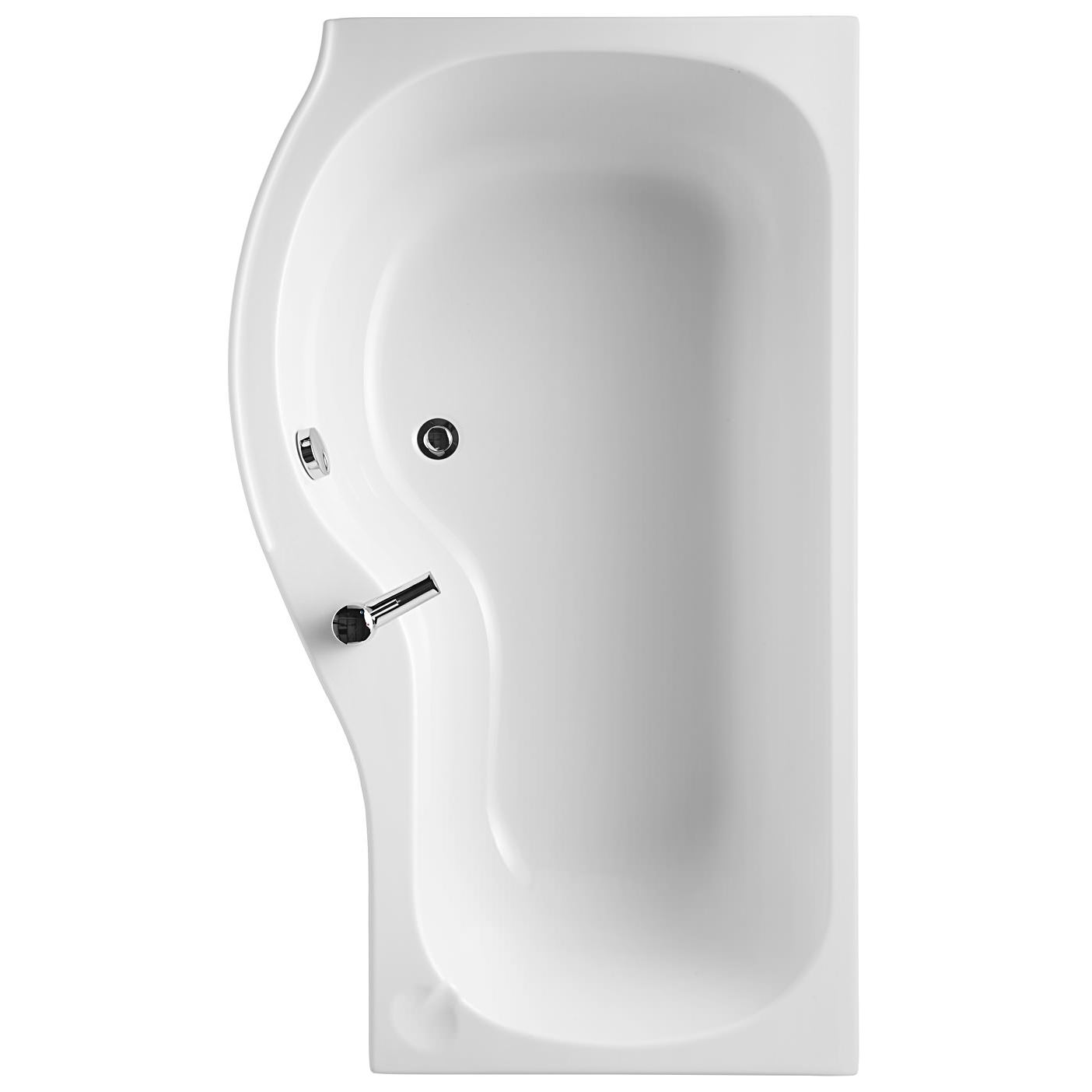 Ideal Standard Space 1500mm x 700mm Idealform Offset Shower Bath