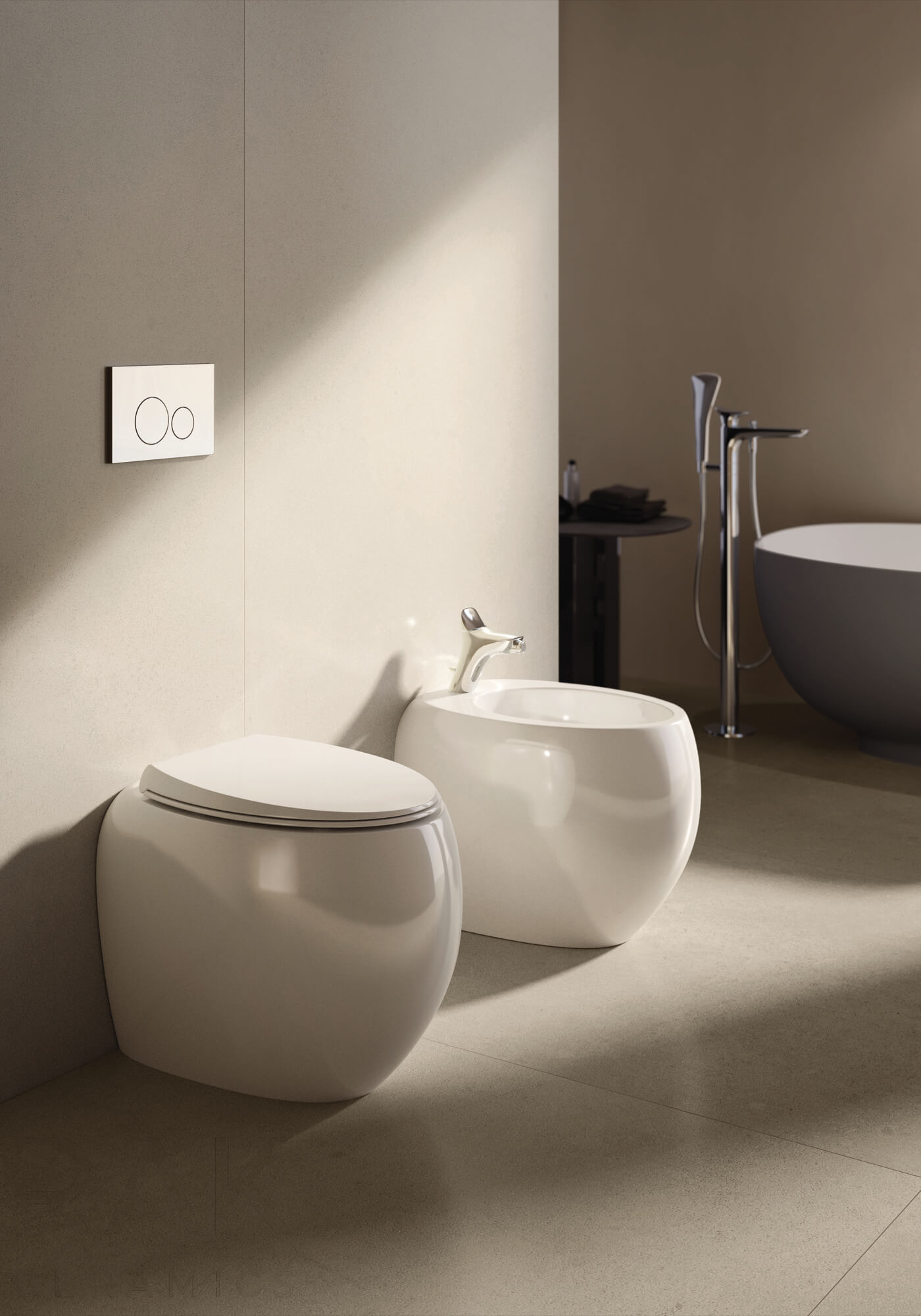 RAK Cloud Rimless Back To Wall Toilet With Urea Soft Close Seat