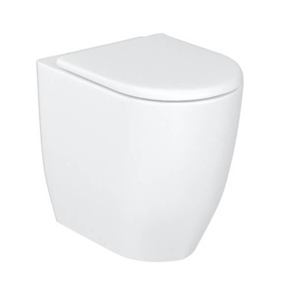 Britton Milan Rimless Back To Wall White Wc Pan With Soft Close