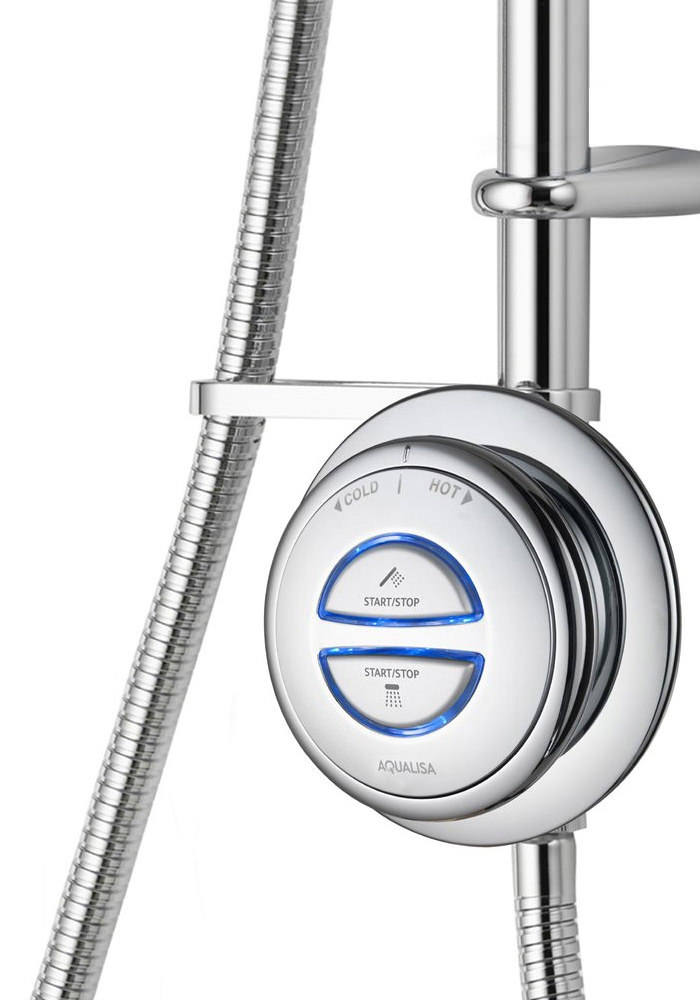 Aqualisa Quartz Exposed Digital Divert Shower And Bath Filler HP