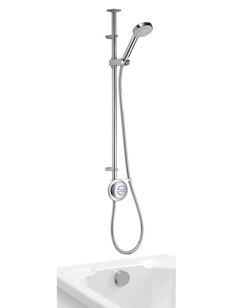 Aqualisa Quartz Exposed Digital Divert Shower And Bath Filler Gravity