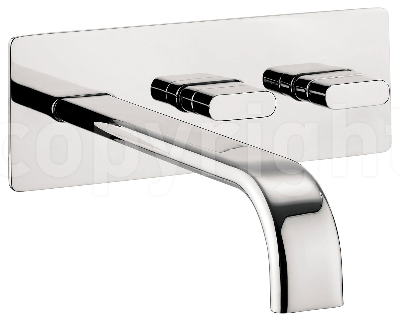 Crosswater Edge Wall Mounted Bath Filler Tap Chrome EE321WC