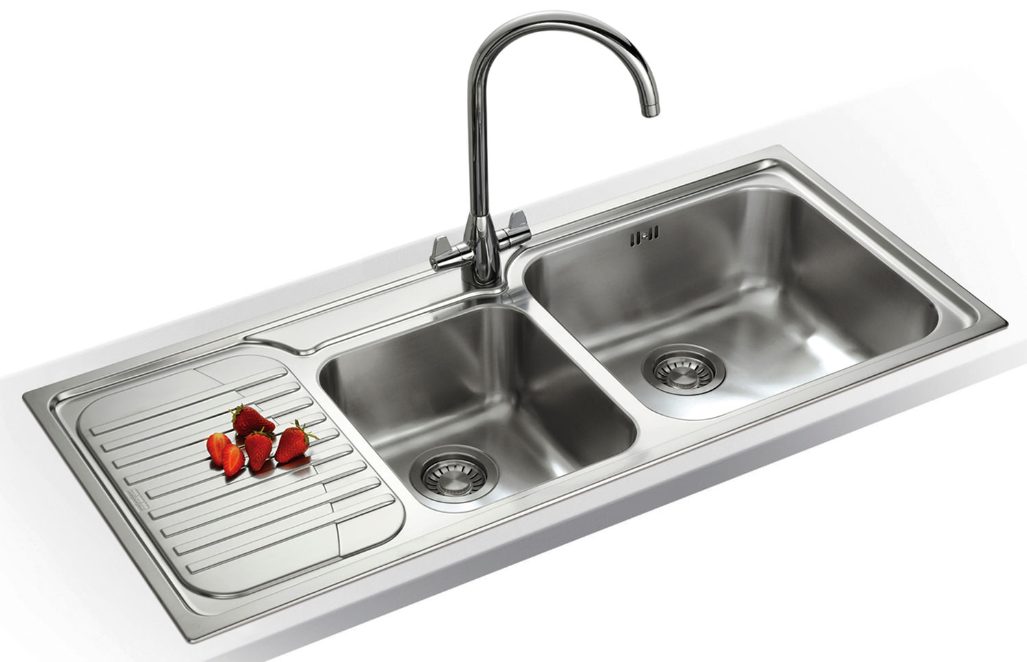 ... of Franke Galassia GAX 621 1.5 Bowl Stainless Steel Kitchen Inset Sink