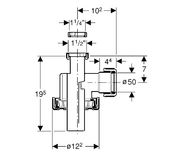 Geberit Dilution Trap Base Unit 152.090.16.1