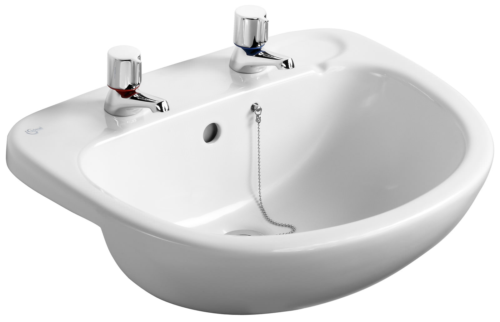 Ideal Standard Studio 560mm SemiCountertop Basin With 2 Tapholes