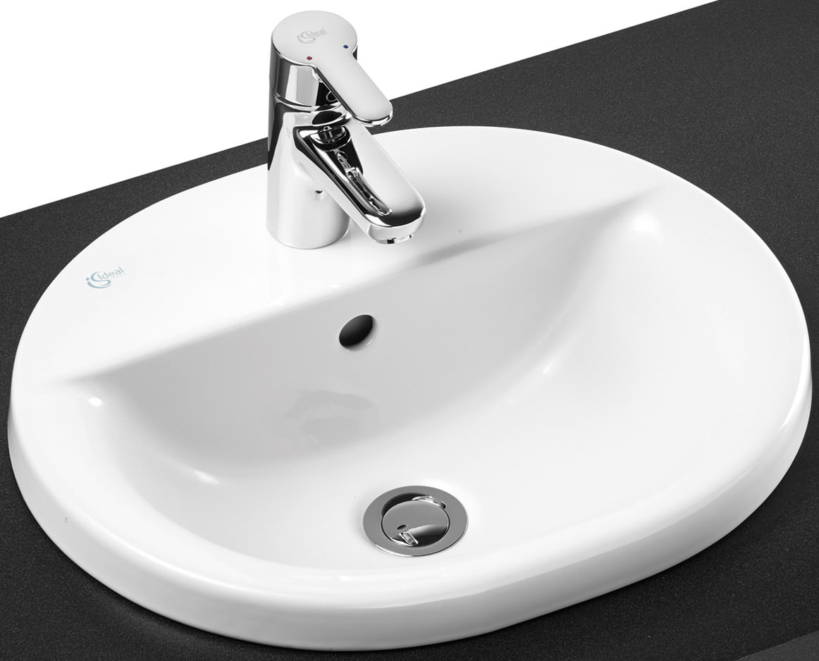 Ideal Standard Concept Oval 550mm 1 Taphole Countertop Basin
