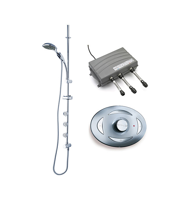 Triton Low Pressure Mixer Unit With Sirona And Bellona Shower Kit