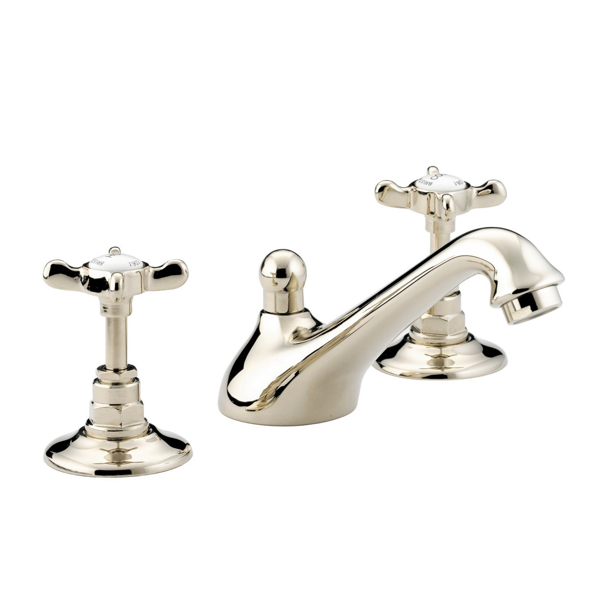 Bristan 1901 3 Hole Basin Mixer Tap Gold N 3HBAS G CD