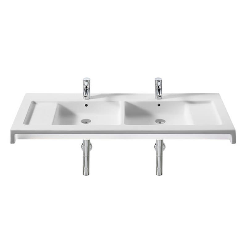 Roca Stratum Wall Hung Double Basin 1300mm Wide 327630000