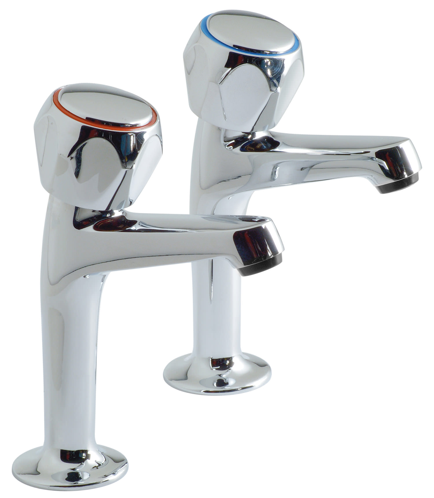 Vado Astra High Neck Kitchen Sink Pillar Taps AST156/CDC/P