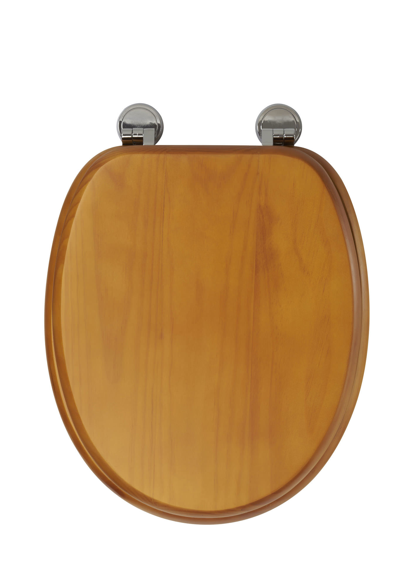 Croydex Douglas Antique Pine Chrome Hinges Toilet SeatWL530650H