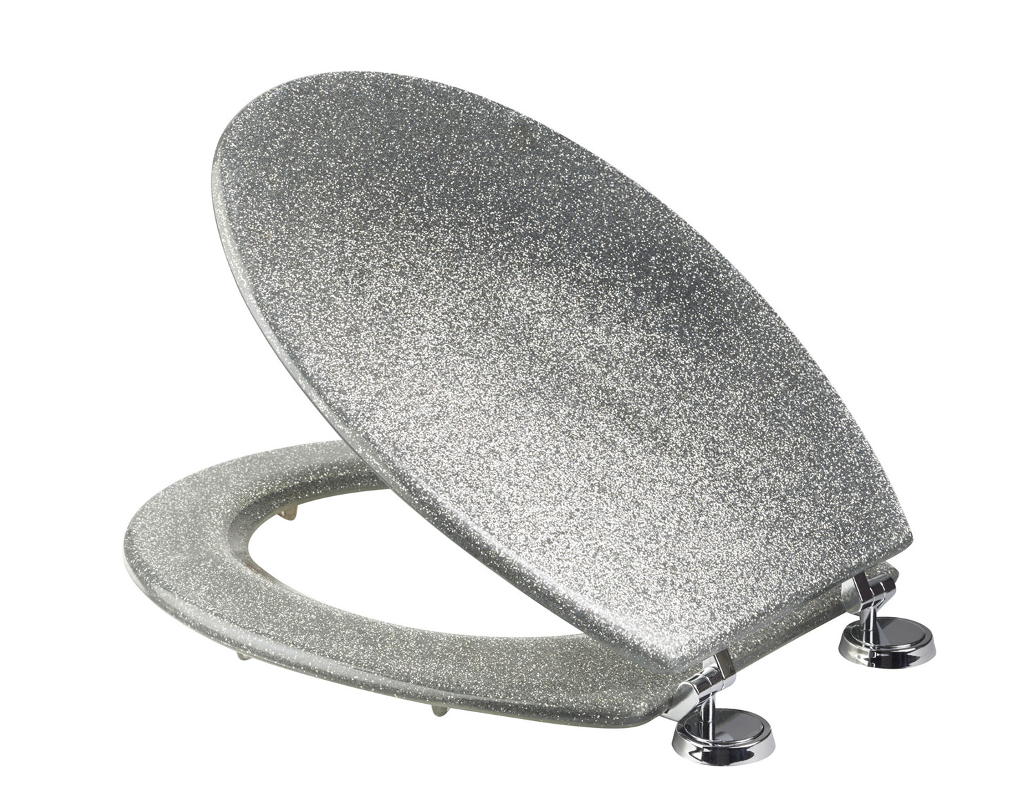 Croydex Silver Glitter Toilet Seat WL101040
