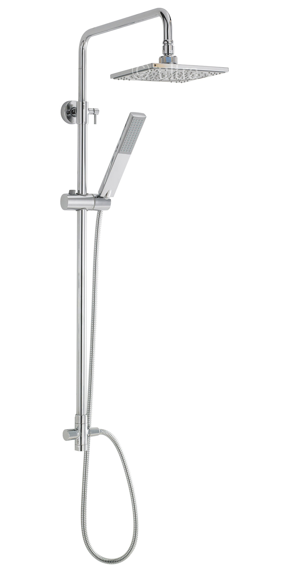 Ultra Telescopic Shower Rigid Riser Kit 2 With Diverter Square A3114