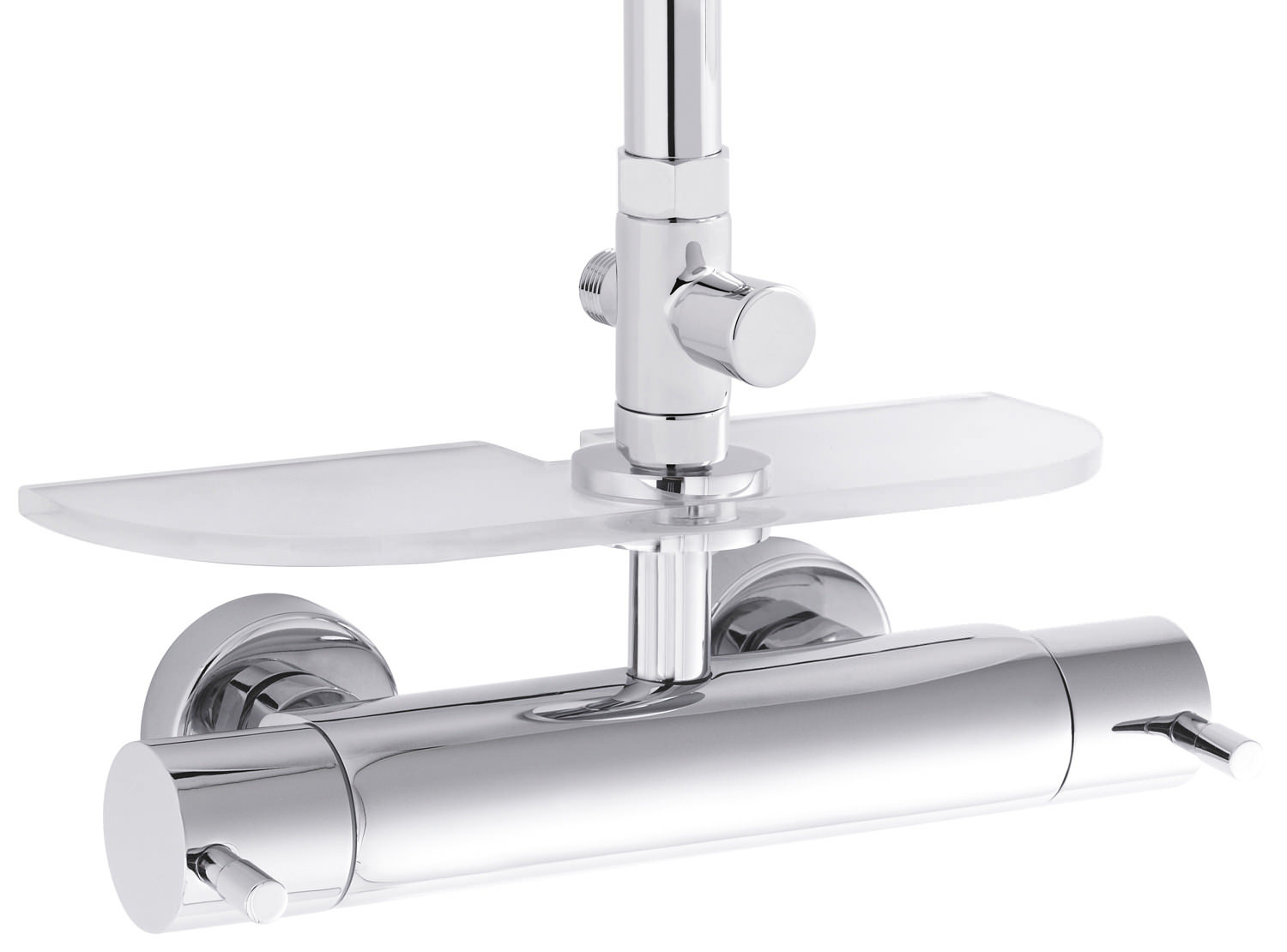 Ultra Minimalist Thermostatic Bar Valve With Top And Bottom Outlet