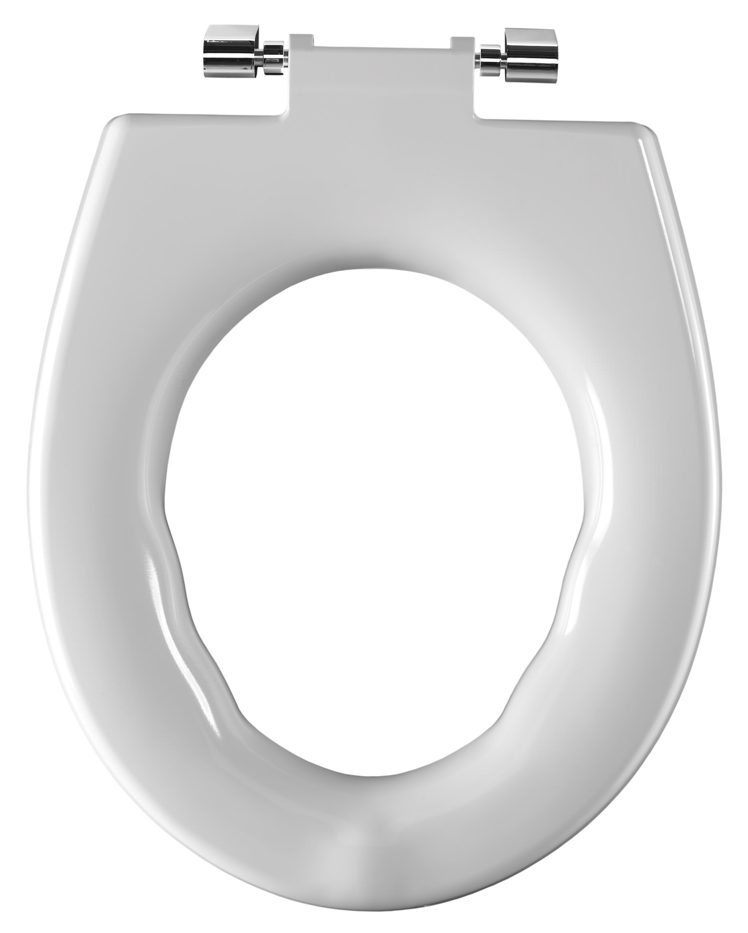 Twyford AvalonSola Rimless Seat With Top Fix SS Hinges White AV7861WH