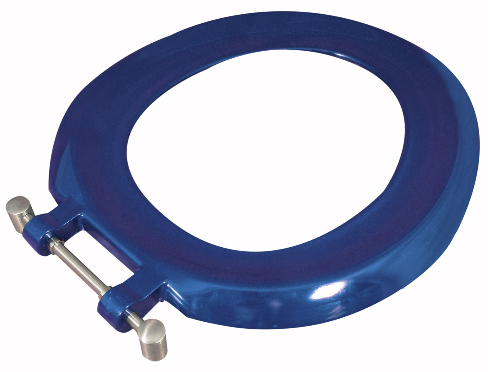 Twyford BS Black Toilet Seat Ring With Stainless Steel Hinges ST6881BK