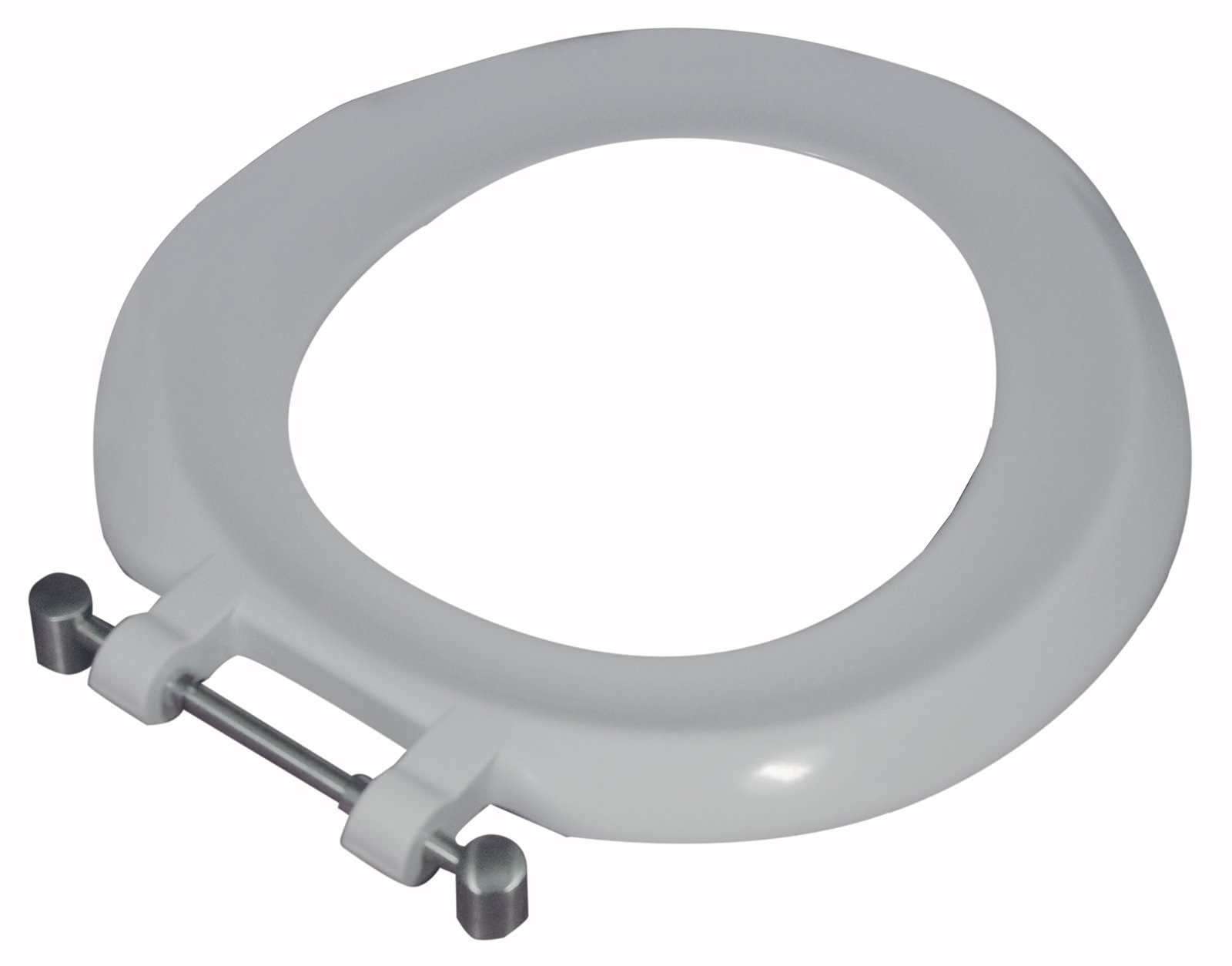 Twyford BS Black Toilet Seat Ring With Stainless Steel Hinges ST6881BK