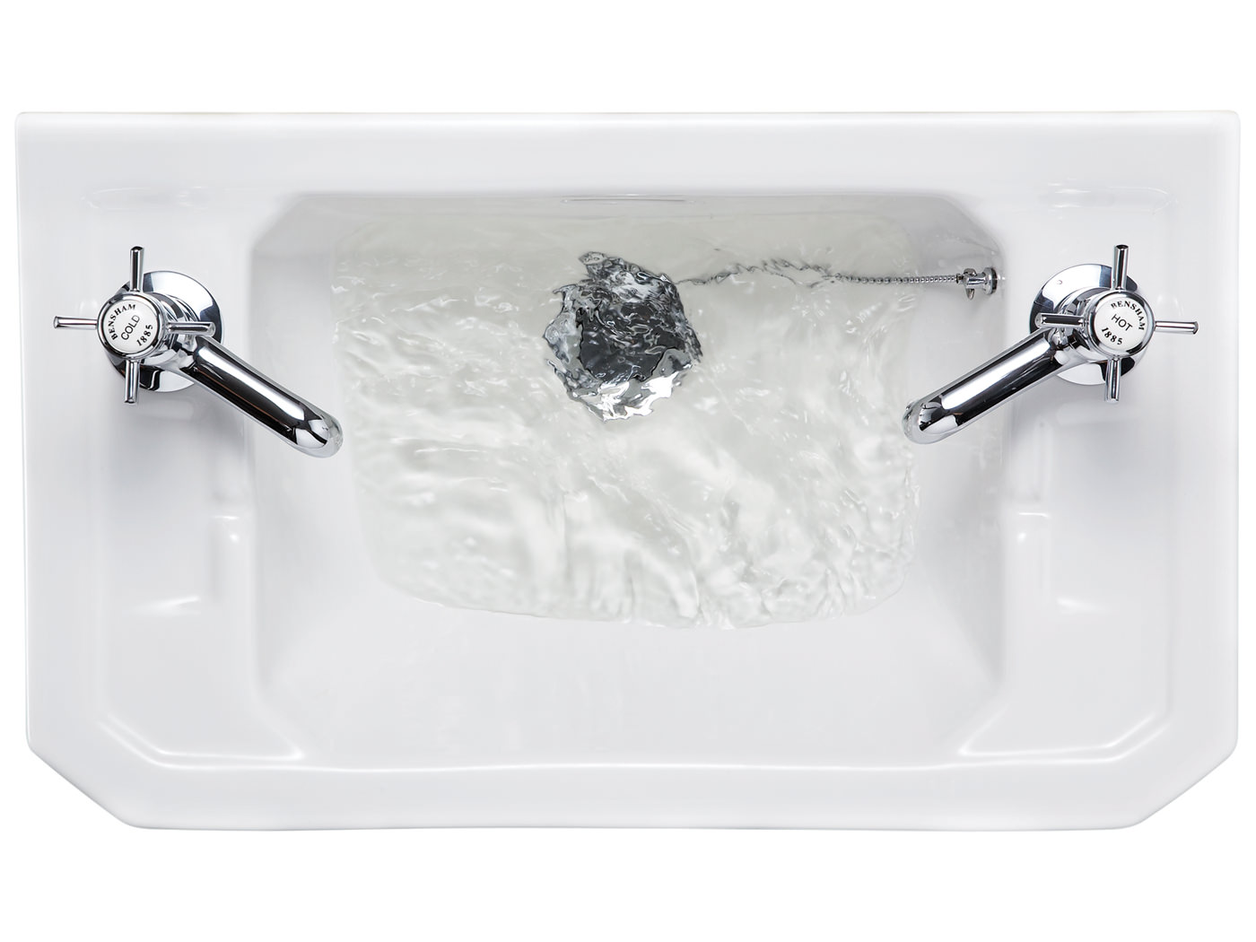 Burlington Victorian 510mm Wall Mounted Cloakroom Basin And Towel Rail