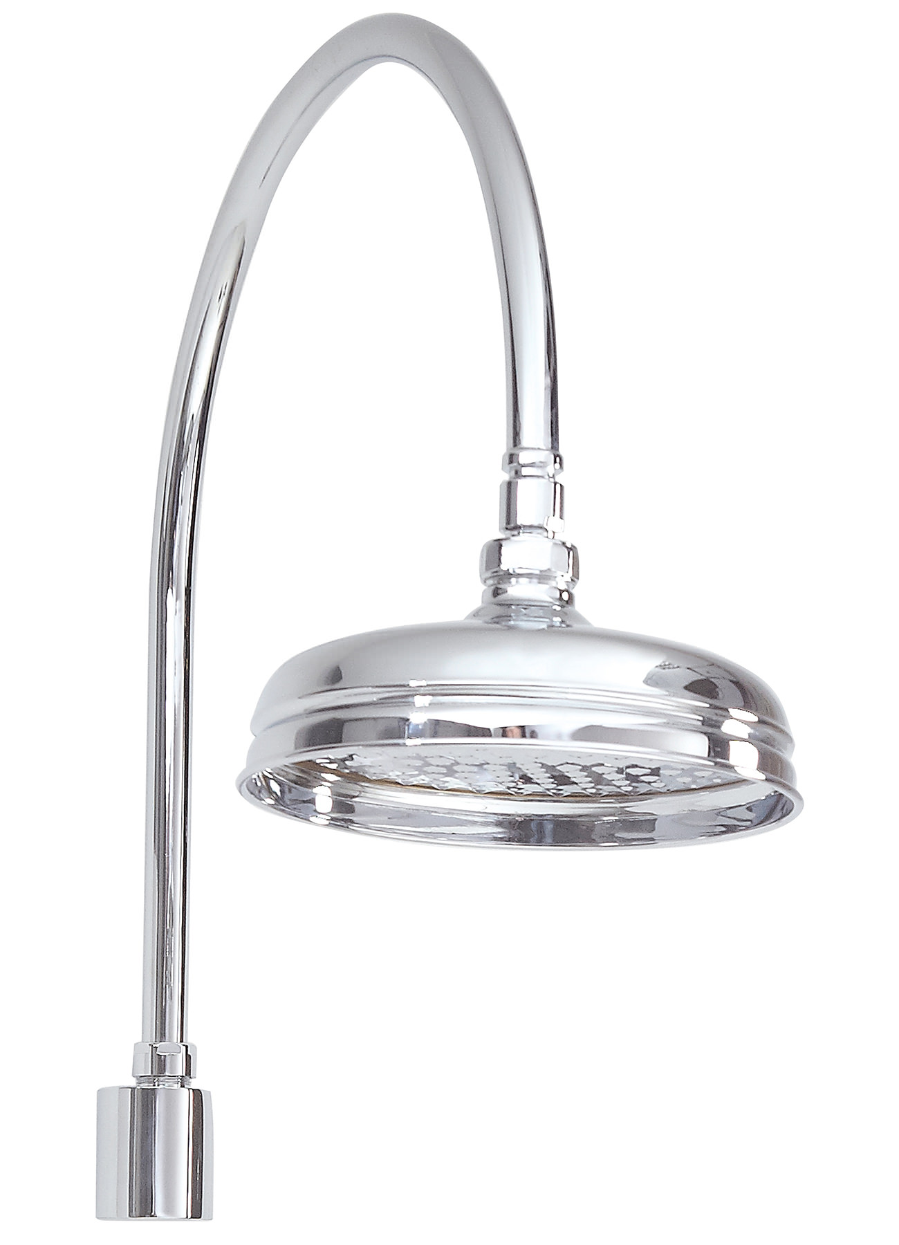 Phoenix HF Series Traditional Swan Neck Shower Arm And Shower Head