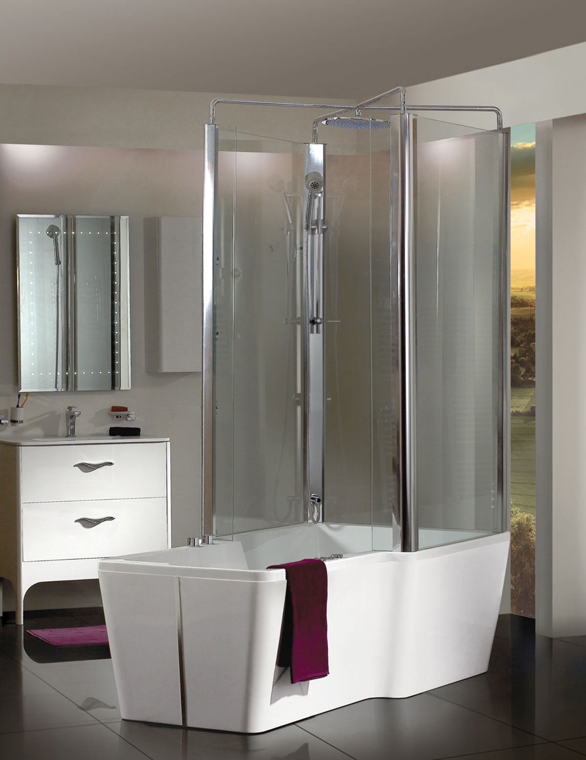 Phoenix Poseidon Freestanding Shower And Hydro Bath System 1 BH015