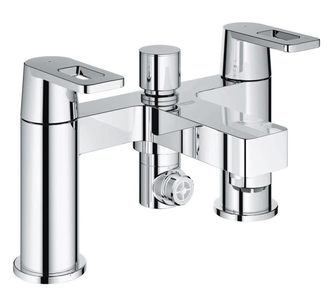 Grohe Quadra Deck Mounted Bath Shower Mixer Tap