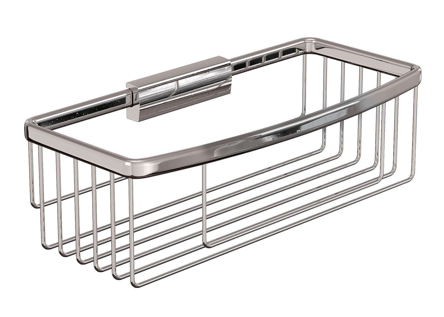 Britton Large Deep Rectangular Wire Chrome Basket A30CHR