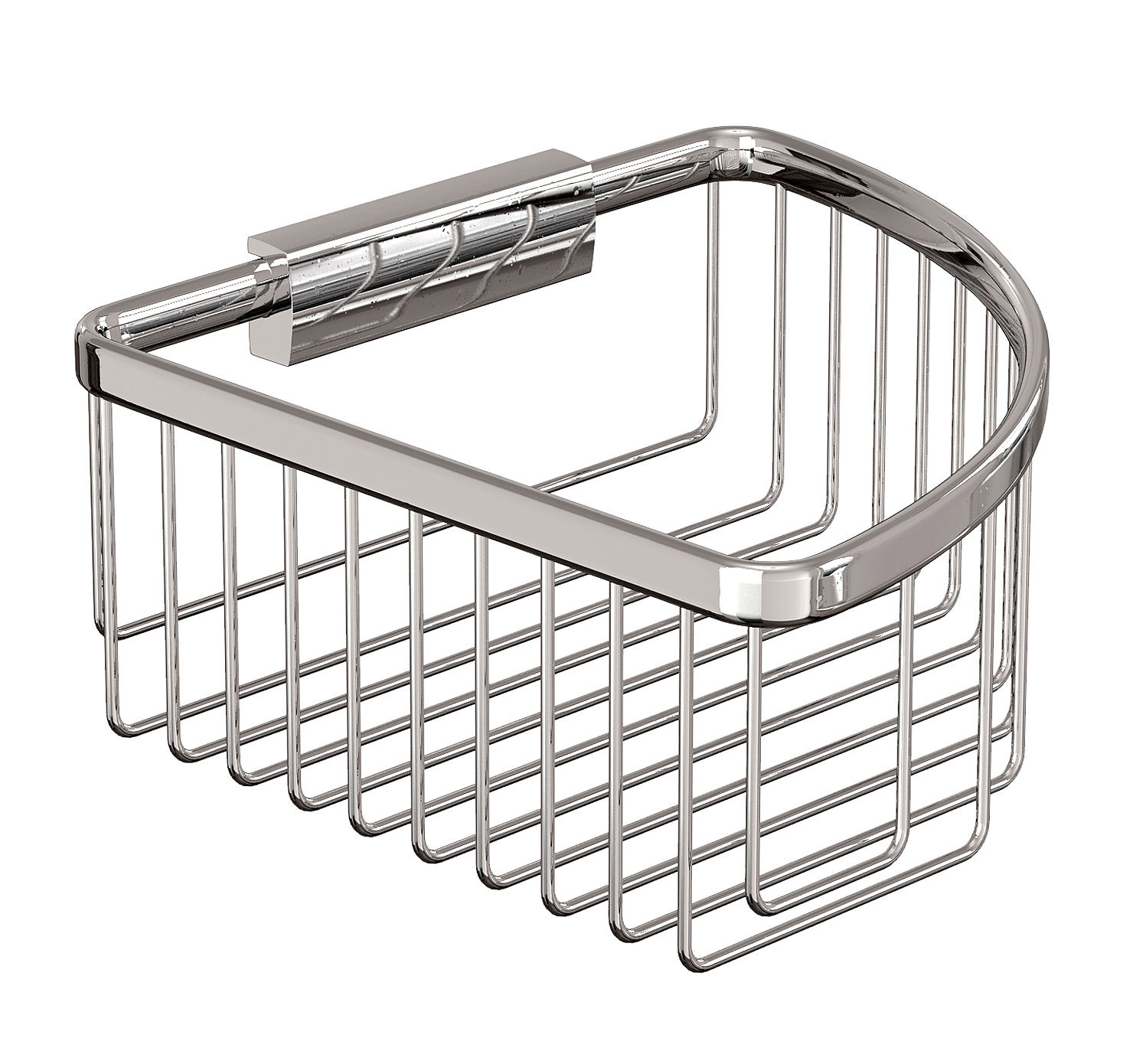 Britton Large Deep Corner Wire Basket Chrome A33CHR