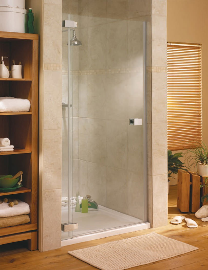Lakes Italia Pesaro Frameless Hinged Shower Door 750 x 1950mm Left