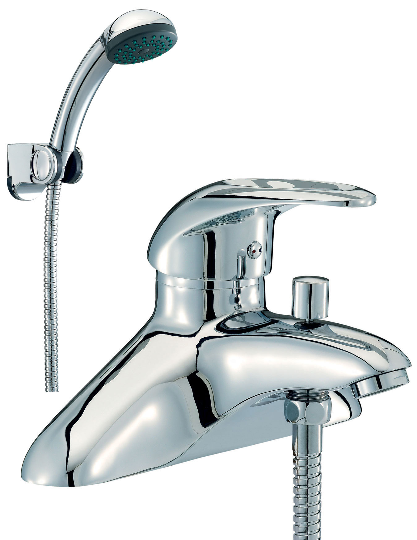 Mayfair Jet Bath Shower Mixer Tap With Shower Kit Chrome Jet