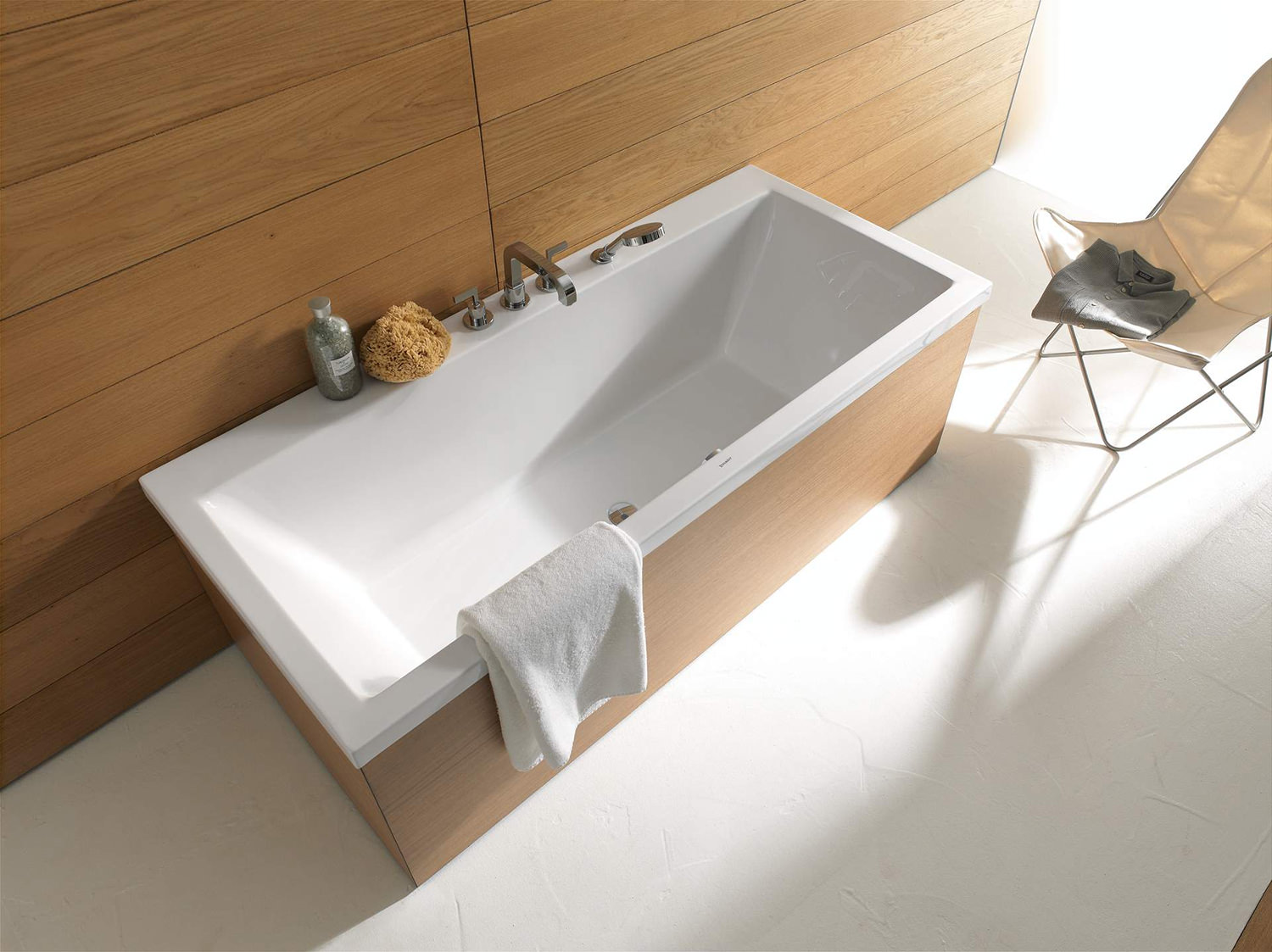 Image 3 of Duravit Vero Double Ended Rectangle Bathtub 1700 x 750mm ...