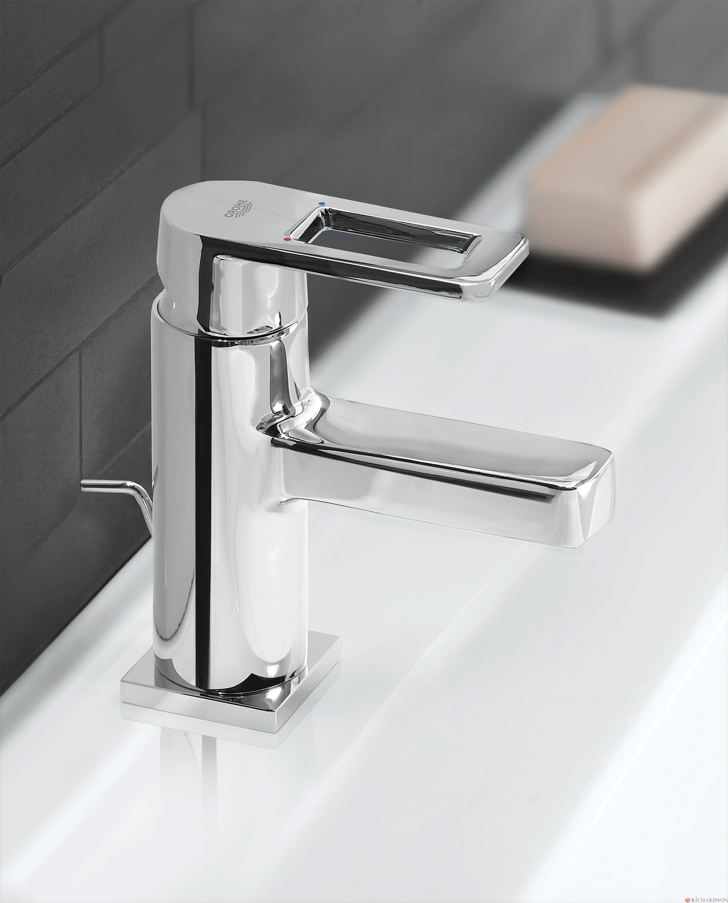 Grohe Quadra Monobloc 12 Inch Basin Mixer Tap With Pop Up Waste 32631000