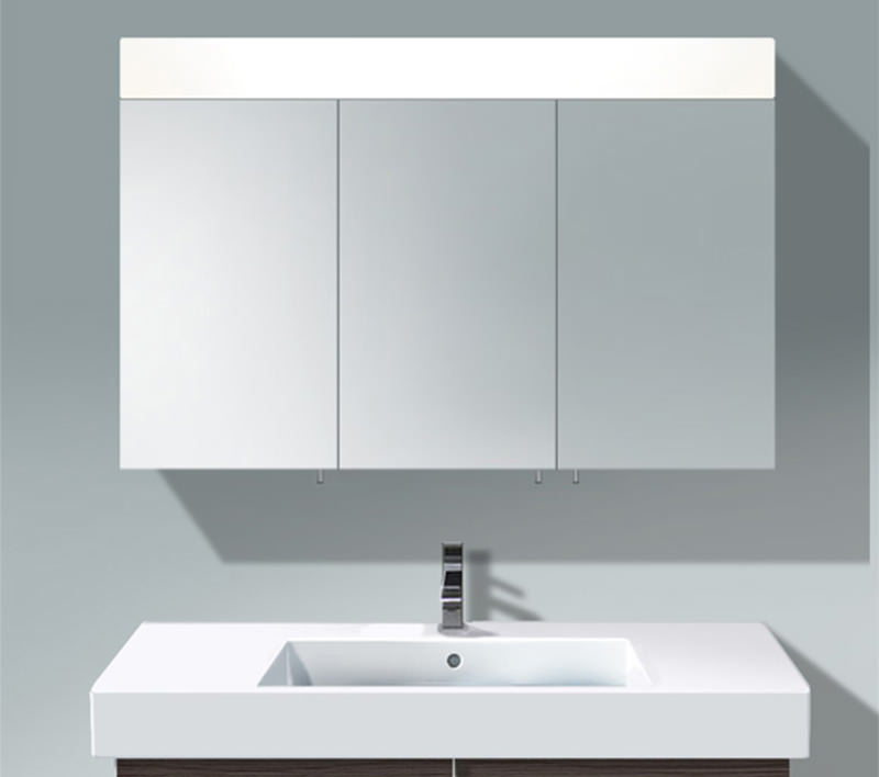 Duravit Vero 1200mm 3 Door Mirror Cabinet With Led Lighting Ve7504