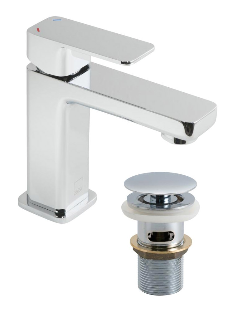 Vado Phase Mini Mono Basin Mixer Tap With ClicClac Waste PHA200M/CCC/P