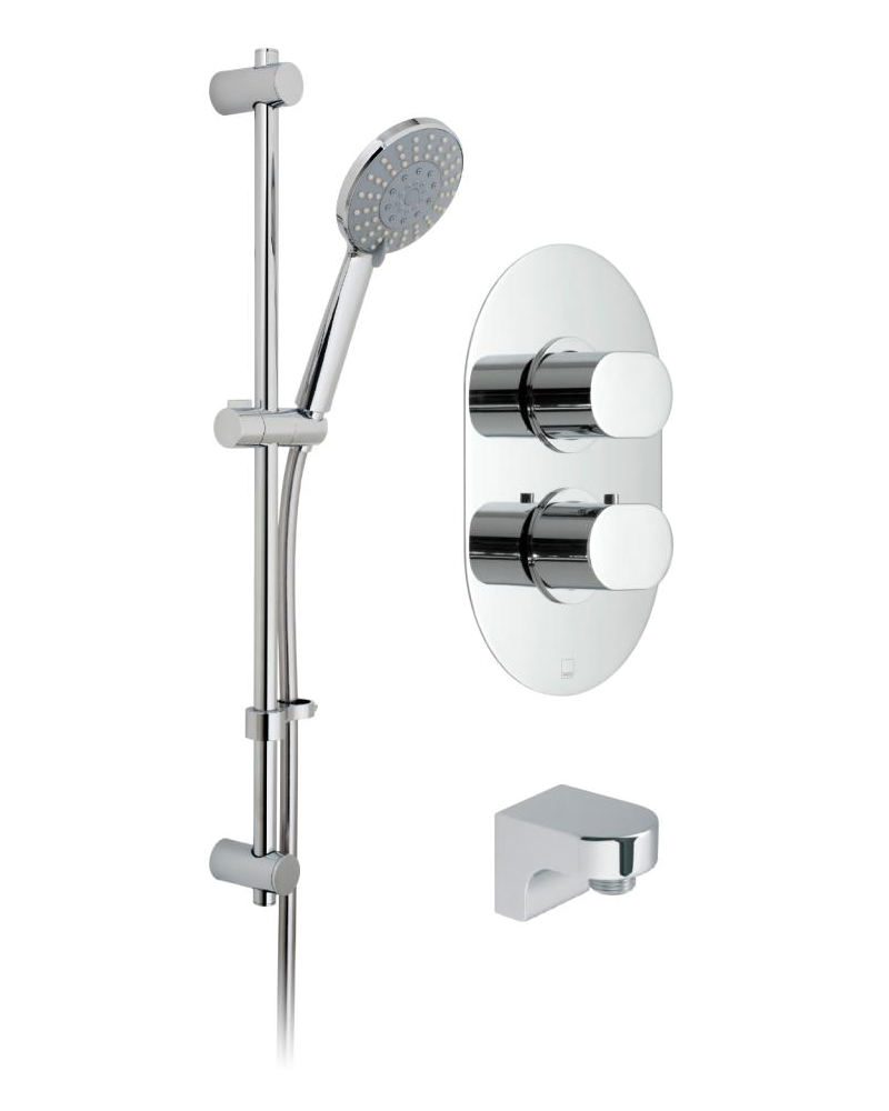 Vado Life Thermostatic Shower Valve With Evolve Slide Rail Kit LIF