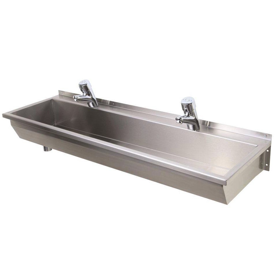 Twyford SS 1200 x 370mm 2 Person Stainless Steel Wash Trough PS9311SS