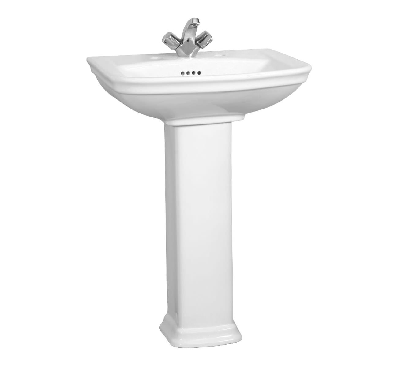 Vitra Serenada 600mm 1tap Hole Washbasin With Full Pedestal