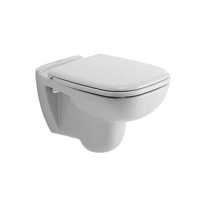 Duravit DCode Wall Mounted Toilet With Seat And Cover 540mm