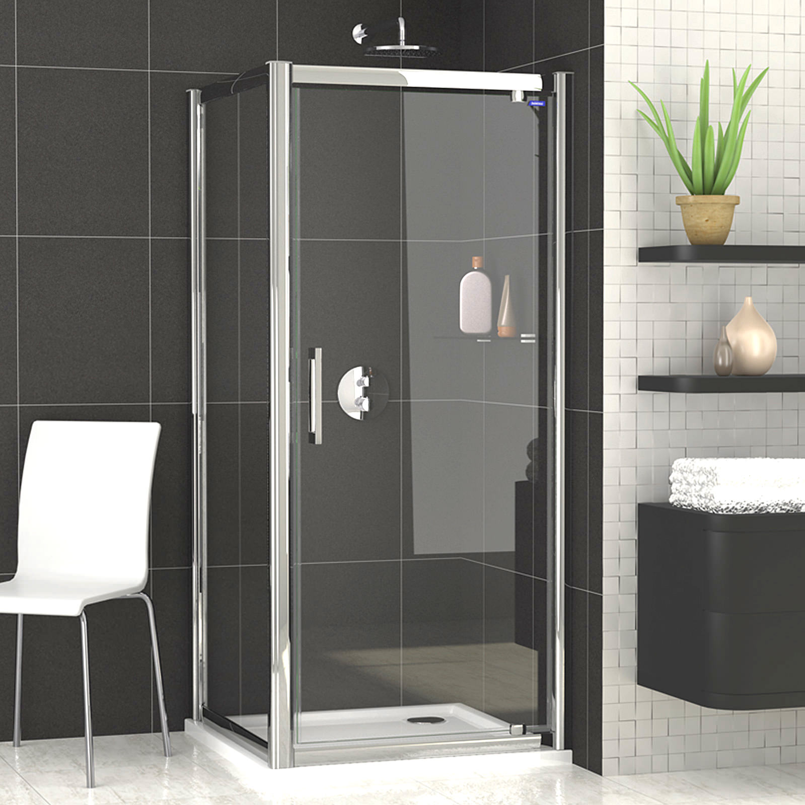 Showerlux Legacy Pivot Shower Door 700mm