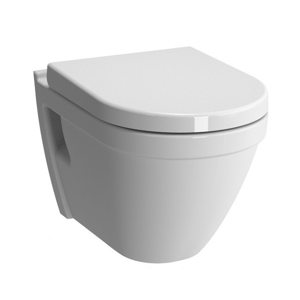 White Nameeks Vitra 5318-003-0075-638845331029 S50 Collection Commercial Wall Mounted Toilet 